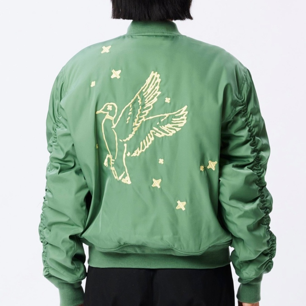 Obey Satin Bomber - size medium - new with tags